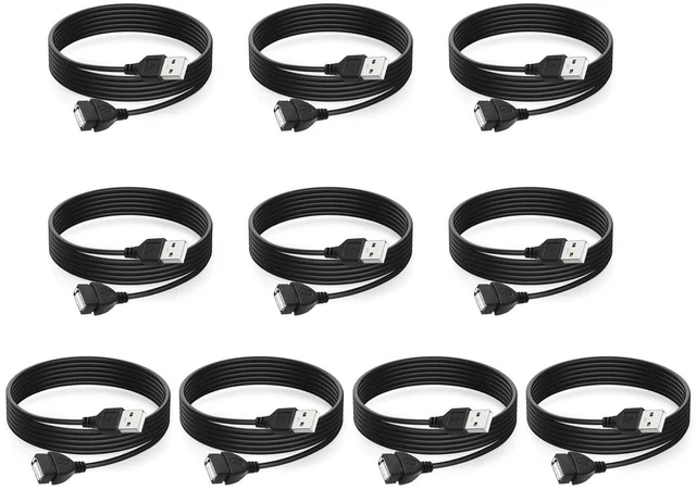 Alt view image 5 of 7 - USB Extension Cable 10-Pack Bulk Male to Female 5 ft USB-A 2.0 Extender Cord