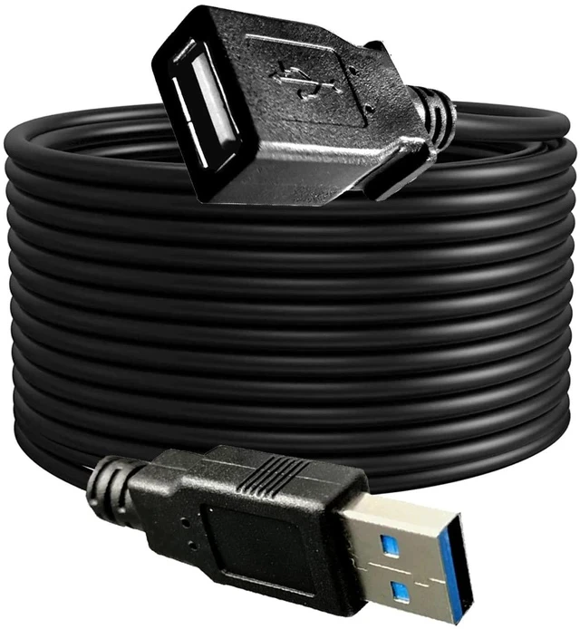 Alt view image 5 of 7 - Long 30FT USB 2.0 A Male to Female Extension Cable for USB Flash Drive/Hard Drive