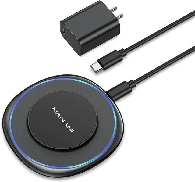 Main image of Magnetic Wireless Charger Compatible with MagSafe Charger for iPhone 17/17 Air/16/15/14/13 Pro/Plus Fast Wireless Charging Pad Phone Charger Mat for AirPods 3/2 Pro with USB-C 20W PD Adapter