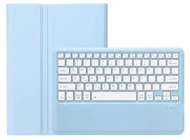 Alt view image 5 of 5 - KcoxdCn New iPad Pro 13 Inch 2024 Keyboard Case for iPad Pro 13 Inch Keyboard Case 2024 Model 7th Generation with Pencil Holder Mutil Angles Stand Cover Detachable Wireless Keyboard (Light Blue)