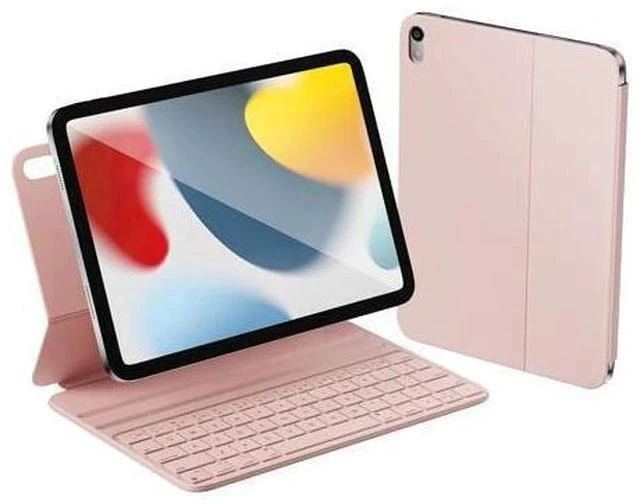 Main image of HOU Keyboard Case for iPad 10th Generation 10.9" 2022, Smart Folio Keyboard for iPad 10th Generation, Ultra Slim Keyboard for iPad 10th Generation, Magnetic Charging, Adjustable Angle