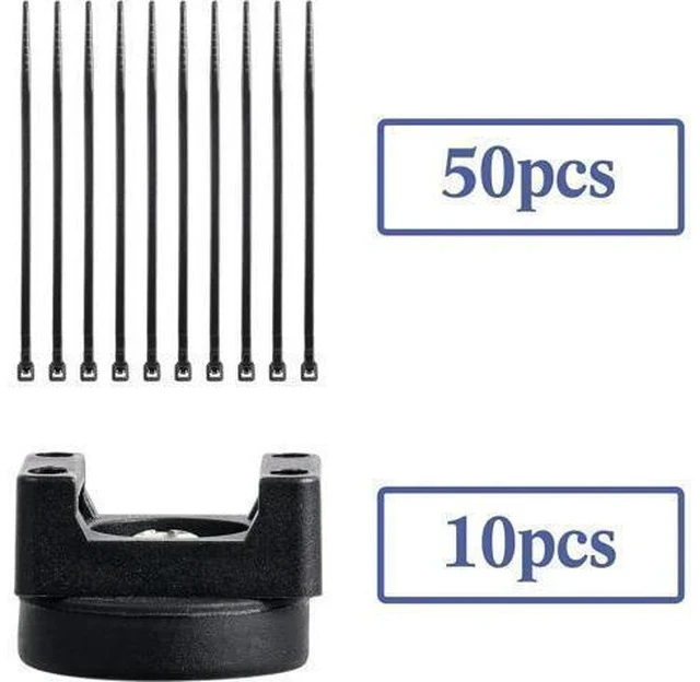 Alt view image 3 of 7 - Magnetic Zip Tie Mount Multipurpose Magnetic Cable Holder Cable Tie Mount Magnets Magnetic Wire Management Bases with Heavy Duty Cable Zip Ties, Tie Mount Nylon Cable Ties in Total (60 Pieces, 22 mm)