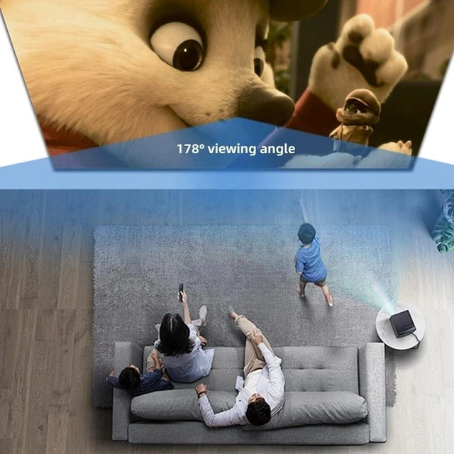 Alt view image 3 of 6 - 60inch 72inch Home Theater Projector Screen HD 4K Manual Pull Down Projector Movie Screen Portable Hanging Projection Screen(72inch(16:9))