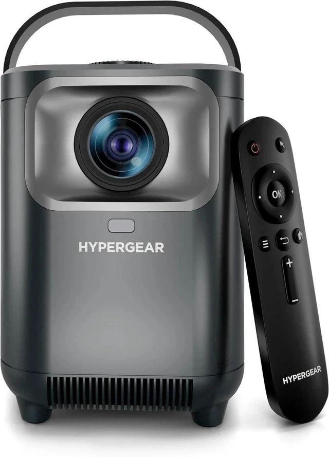 Main image of HyperGear Mini Portable Projector with Wifi & Bluetooth, 5W Speaker, 30-200 Inch Picture, Movies, Games & Streaming, 1280 x 720p HD Resolution Brightness of 160 ANSI Lumens