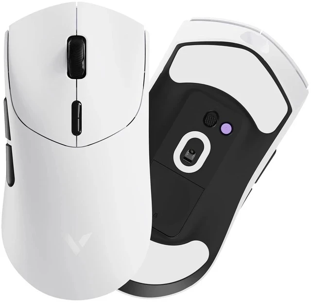 Alt view image 5 of 6 - VT MAX Lightweight Wireless Gaming Mouse, PAW3950 Ultimate Sensor,750H Battery Life, 8K Polling, 45K DPI, Dual-Mode 2.4G/USB-C, Esports Grade Performance Mouse for PC/Mac (VT7 MAX, White)