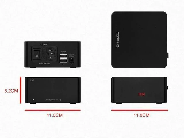 Alt view image 4 of 6 - P50 Linear Power Supply for Topping D50/D50s/DX3 Pro/A50 110V-240V (Black)