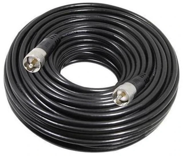 Main image of RG8x Coaxial Cable 15ft, CB Coax Cable, UHF PL259 Male to Male Low Loss CB Antenna Cables, 50 Ohm for HAM Radio, Antenna Analyzer, Dummy Load, SWR Meter .