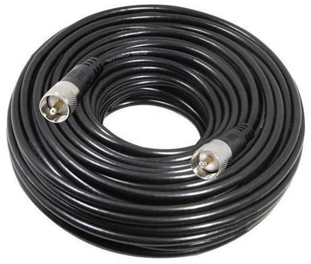 Alt view image 4 of 5 - RG8x Coaxial Cable 15ft, CB Coax Cable, UHF PL259 Male to Male Low Loss CB Antenna Cables, 50 Ohm for HAM Radio, Antenna Analyzer, Dummy Load, SWR Meter .