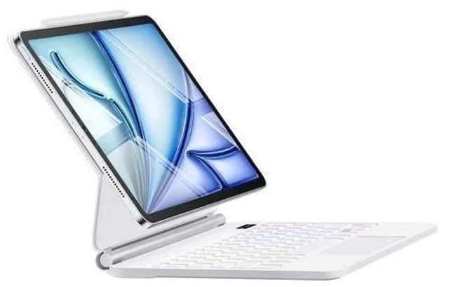 Alt view image 6 of 7 - For iPad Pro 11 inch Case with Keyboard,Keyboard Case for iPad Air 11 inch (M2) 2024 & iPad Pro 11 inch (1st/2nd/3rd/4th Gen)&ipad Air(4rd/5th Gen),Magic-Style Magnetic - Backlit Keyboard (White)