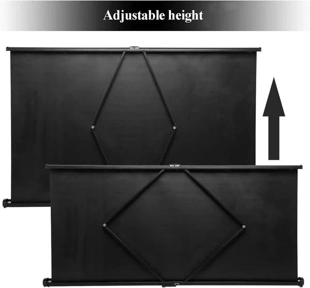 Alt view image 3 of 7 - 40/50in Small Projector Screen, Retractable Pull Up Screen, Floor Projector Screen, 4K Portable Screen for Tabletop Projector(40in,4:3)