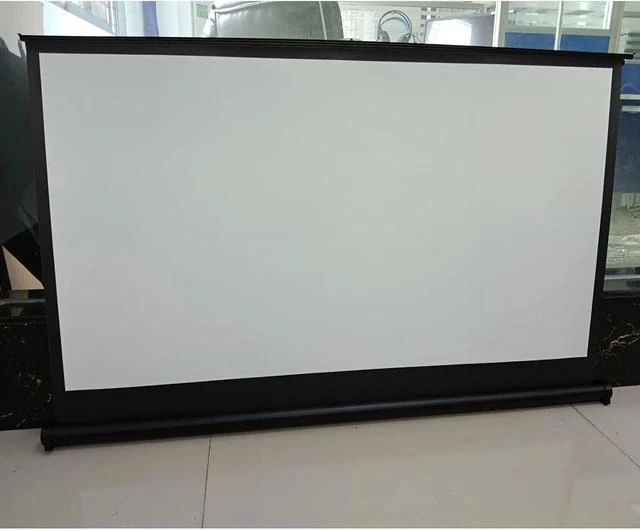 Alt view image 4 of 7 - 40/50in Small Projector Screen, Retractable Pull Up Screen, Floor Projector Screen, 4K Portable Screen for Tabletop Projector(40in,4:3)