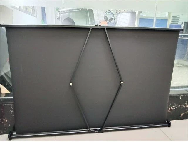Alt view image 5 of 7 - 40/50in Small Projector Screen, Retractable Pull Up Screen, Floor Projector Screen, 4K Portable Screen for Tabletop Projector(40in,4:3)