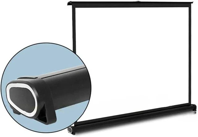 Alt view image 6 of 7 - 40/50in Small Projector Screen, Retractable Pull Up Screen, Floor Projector Screen, 4K Portable Screen for Tabletop Projector(40in,4:3)