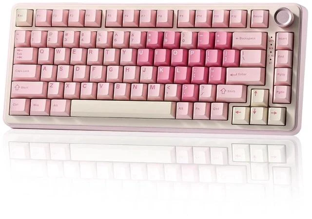 Main image of B75 PRO Wireless Mechanical Keyboard,75% Layout with Knob,Hot Swap Gasket Custom Structure,Creamy Pr
