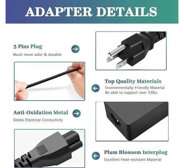 Alt view image 3 of 7 - Replacement 65w USB c Laptop Charger for ThinkPad/Chromebook/Yoga ThinkPad T480 T490 T580 E480 ADLX65YDC2A Power Supply for Laptop Charger
