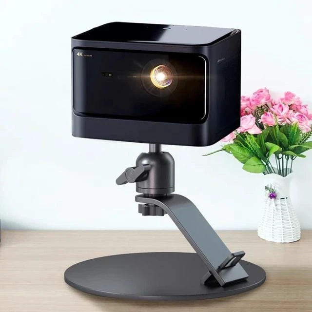 Alt view image 4 of 5 - Projector Stand Projector Desktop Bracket, Bedside Mobile Portable Projector Disc Bracket Projector Mount for Wall(C)