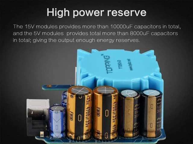 Alt view image 4 of 6 - P50 Linear Power Supply for Topping D50/D50s/DX3 Pro/A50 110V-240V (Silver)