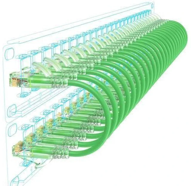 Alt view image 7 of 7 - Cat6a Patch Cables Slim 2ft (24 Pack), Flexible Cat6 Ethernet Patch Cable 10G 550MHZ, 28AWG Pure Copper Cat6 Patch Cable for Network Cabinet, Cat 6 Patch Cable Green