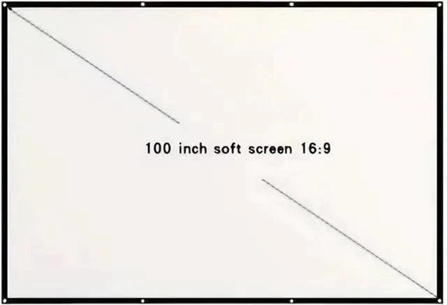 Main image of Projector Screen Screen 60 72 84 100 120 150 Inch Projector Screen 16:9 HD Portable Home Cinema for Indoor Outdoor Projection Smart Home(100 inch)