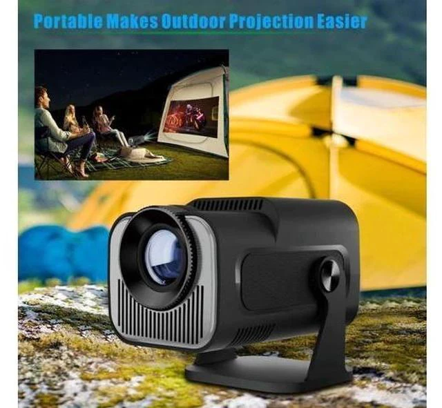Alt view image 6 of 7 - Projector Screen HY-320 Mini Portable Newly Native 720P H713 Android 11 4K Projector 320 ANSI Wifi6 BT5.0 Cinema Outdoor Rotable Projector