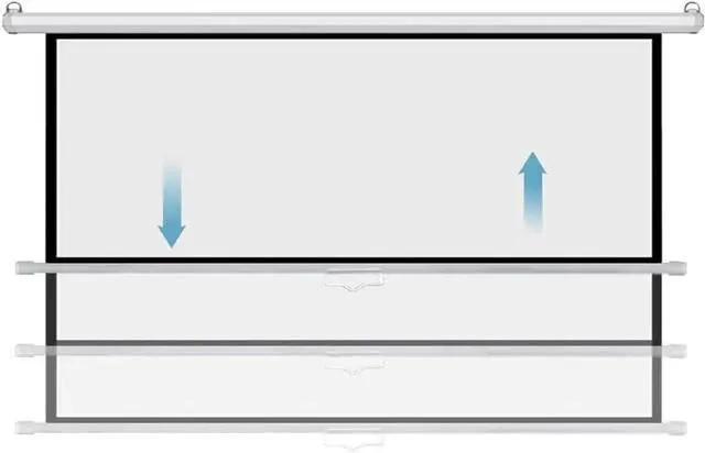 Main image of Retractable Projector Screen Wall Mount Projection Screen HD Movie Screen Portable Projector Curtain, Easy to Roll Up, Easy to Carry(72inch(183cm))