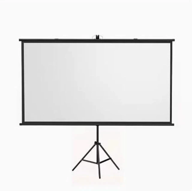 Alt view image 2 of 7 - Projector Screen with Tripod Stand 60 Inch 16:9 4K Projector Screen Portable Anti-Crease Projection Screen for Movie Home Theater Office Classroom