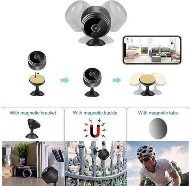 Alt view image 6 of 7 - Mini Magnetic Mini Security Camera,2024 New Mini Security Camera Outdoor,Mini 1080p Hd Wireless Magnetic Security Camera,Miniguard Security Camera,Mini Camera