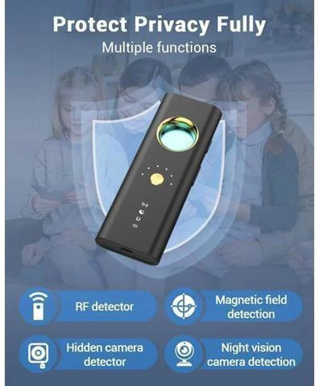 Alt view image 4 of 7 - Hidden Camera Detectors,2025 New Camera Finder, Bug Detector, 5 Levels Sensitivity,4 Professional Modes for Bathroom,Office,Car,Hotel,Airbnb