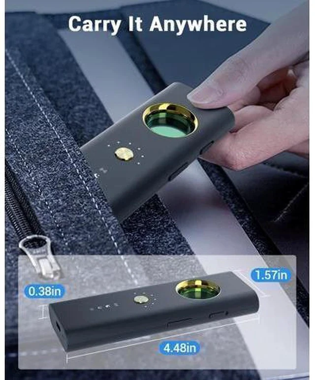 Alt view image 7 of 7 - Hidden Camera Detectors,2025 New Camera Finder, Bug Detector, 5 Levels Sensitivity,4 Professional Modes for Bathroom,Office,Car,Hotel,Airbnb
