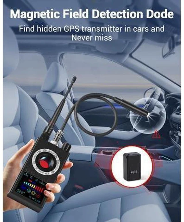 Alt view image 5 of 6 - Hidden Camera Detectors,Camera Finder, Bug Detector, 5 Levels Sensitivity,4 Professional Modes for Bathroom,Office,Car,Hotel,Airbnb