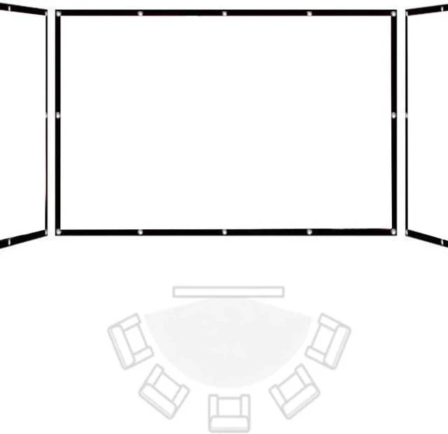 Main image of Foldable Projection Screen 60 100 120 200 300in Movie Projector Screen Outdoor Manual Projector Screen Home Theater Movie Screen(16:9,200inch)