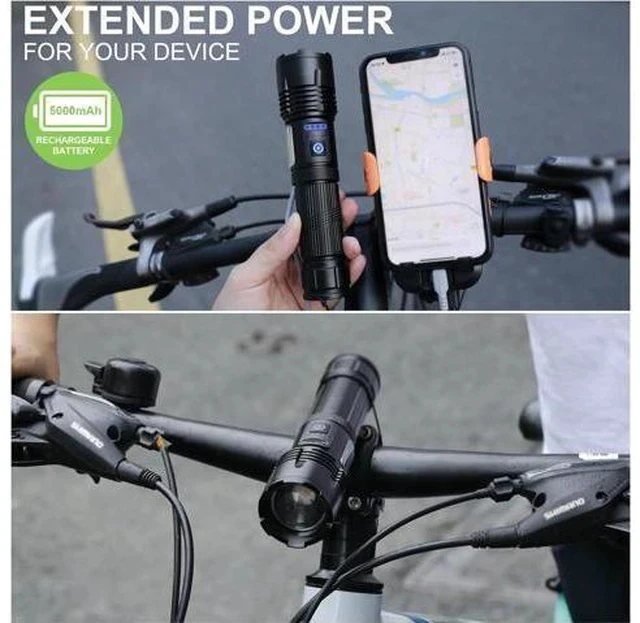 Alt view image 6 of 7 - Rechargeable Flashlights High Lumens, 990,000 Lumens Bright Led Flashlight with 7 Modes, Powerful Flash Light for Home Camping Hiking Outdoor