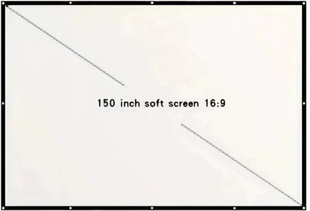 Main image of Projector Screen Screen 60 72 84 100 120 150 Inch Projector Screen 16:9 HD Portable Home Cinema for Indoor Outdoor Projection Smart Home(150 inch)