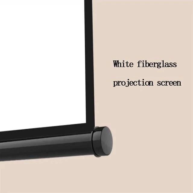 Alt view image 3 of 7 - Manual Pull Down Projector Screen 60" 72" Home Theater Projection Screen Ceiling Wall Mount Projection Screen Outdoor Movie Screen(60inch(4:3))