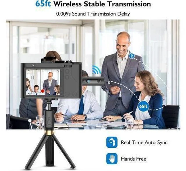Alt view image 6 of 7 - Wireless Lavalier Microphone for iPhone, Android Phone, Camera - Recording Omnidirectional Condenser Mic Ultra Low Delay, Lapel Noise canceling Mic for Video YouTube Interview Tiktok Vlog