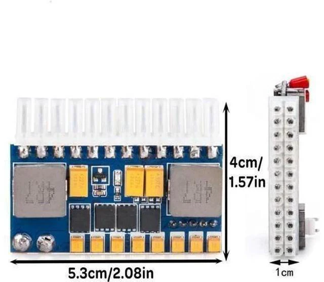 Alt view image 4 of 4 - RGEEK 24pin DC ATX PSU 12V DC Input 250W Peak Output Switch DC-DC ATX Pico PSU Mini ITX PC Power