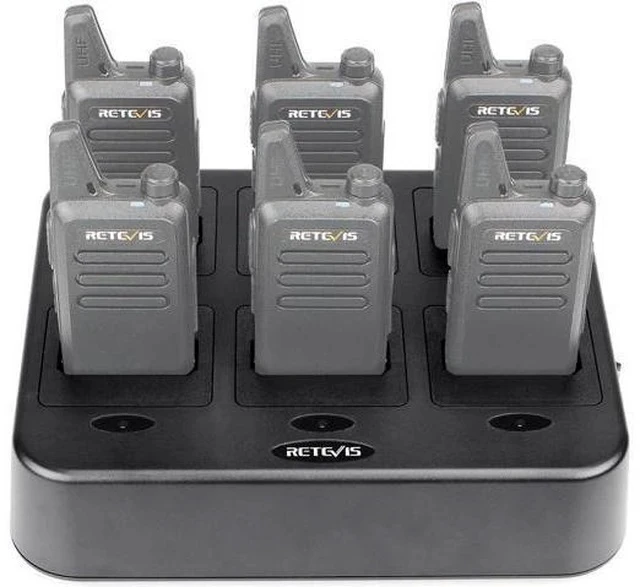 Alt view image 2 of 7 - Retevis RT22 RT22P Six-Way Charger Multi Unit Charger Compatible with Retevis RT22 RT22P RT22S RB19 RB19P Walkie Talkie (1 Pack)