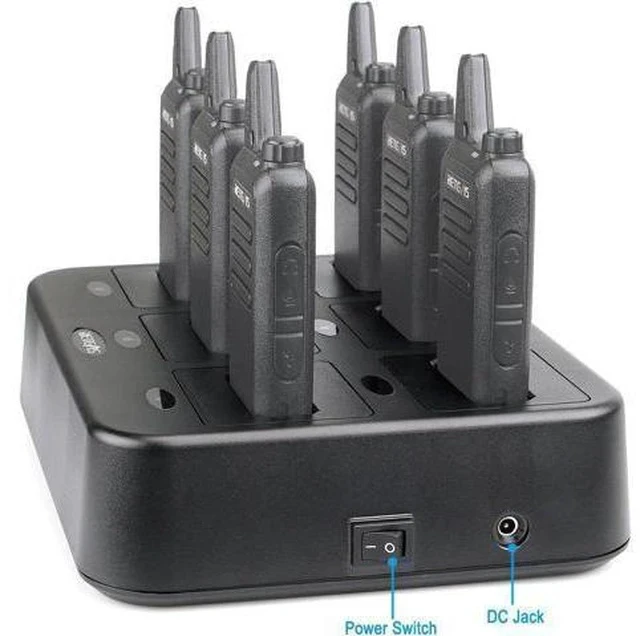 Alt view image 4 of 7 - Retevis RT22 RT22P Six-Way Charger Multi Unit Charger Compatible with Retevis RT22 RT22P RT22S RB19 RB19P Walkie Talkie (1 Pack)