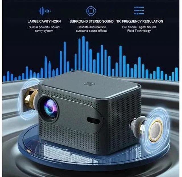 Alt view image 4 of 7 - Proyector 5G WiFi Bluetooth HD Projector 4K LED Android Home Theater Cinema HDMI