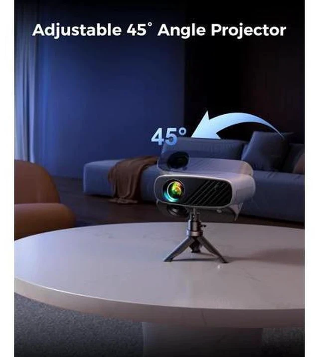 Alt view image 7 of 7 - Mini Projector, ELEPHAS Portable Projector for iPhone, 7000L with Synchronize Smartphone Screen, Movie Projector with 1080P HD/200 Screen Support, Compatible with Android/iOS/TV Stick/HDMI/USB/SD