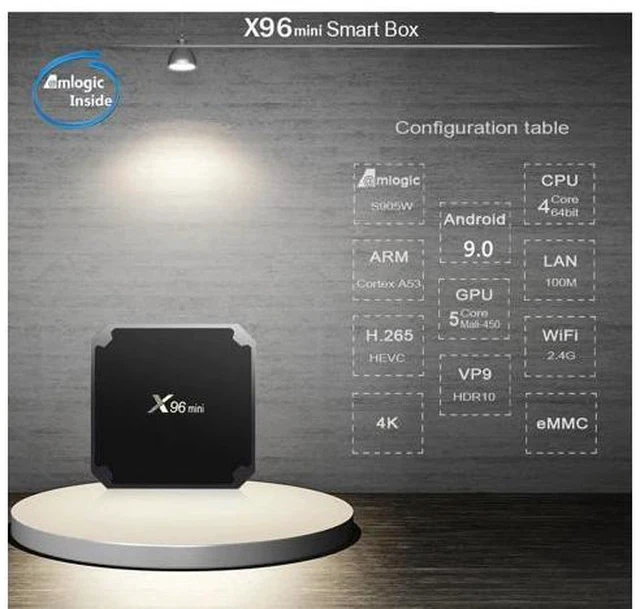 Alt view image 5 of 5 - Best android tv box x96 mini box android tv box Amlogic S905W 1G 8G 2G 16G x96mini smart ip tv set top box