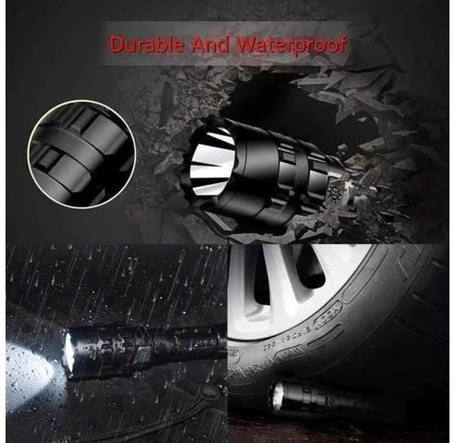 Alt view image 6 of 6 - Green Light Flashlight, Rechargeable LED Green Light Tactical Flashlight with Pressure Switch, 5 Modes & Zoomable Deer Hunting Light, IPX4 waterproof Hog Lights for Night Hunting Coyote Varmint