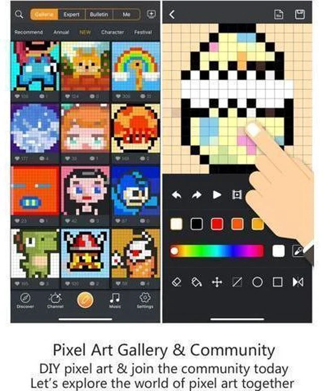 Alt view image 7 of 7 - Divoom Ditoo Retro Pixel Art Game Bluetooth Speaker with 16X16 LED App Controlled Front Screen (Pink)