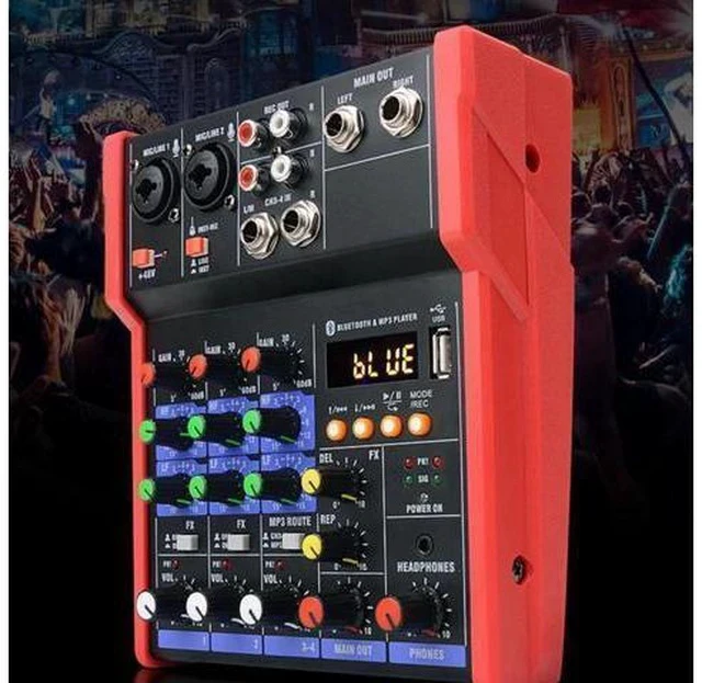 Alt view image 4 of 5 - Sound Card Bluetooth Stage Home KTV USB 5V Mini Mixer Music Portable DJ Console Studio Live Performance