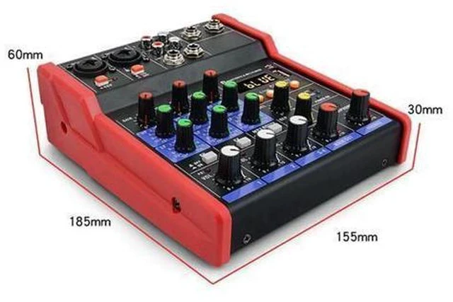 Alt view image 5 of 5 - Sound Card Bluetooth Stage Home KTV USB 5V Mini Mixer Music Portable DJ Console Studio Live Performance