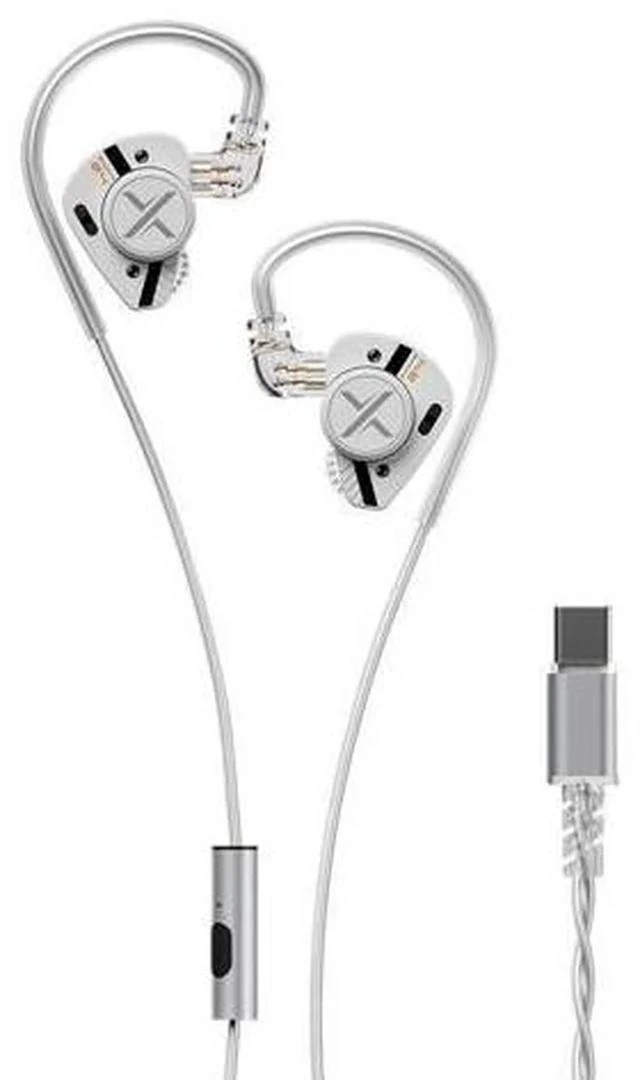 Alt view image 2 of 6 - ooopusX Op.24 2DD+4BA Hybird in-Ear Headphones Op24 HiFi Earphone Wired Monitors Earbuds with One Dial (Type C with mic)