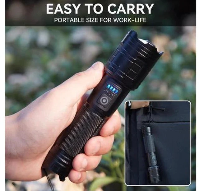 Alt view image 6 of 7 - Rechargeable Flashlights 990 000 High Lumen 2 Pack Super Bright LED Flashlight with 5 Modes High Powered Flash Light for Home Camping Outdoor