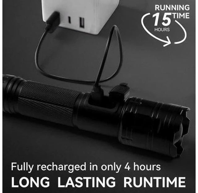 Alt view image 3 of 7 - Rechargeable Flashlights 990 000 High Lumen 2 Pack Super Bright LED Flashlight with 5 Modes High Powered Flash Light for Home Camping Outdoor