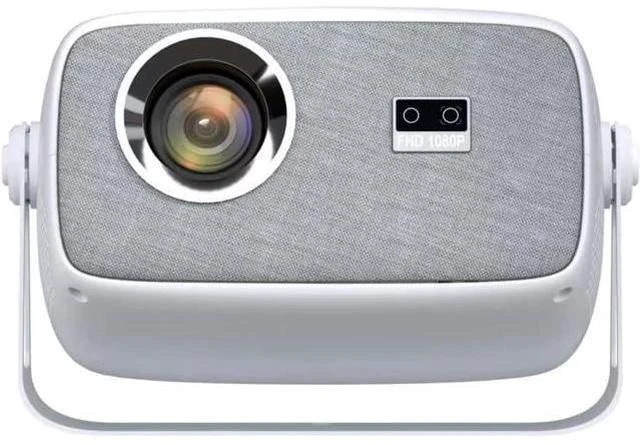 Main image of Official Licensed Netflix & Electric FocusMini Projector with WIFI and Bluetooth, 270° rotation, Braided fabric design, Native 1080P Movie Projector with Built-in Speaker, 900ANSI, White Cool white