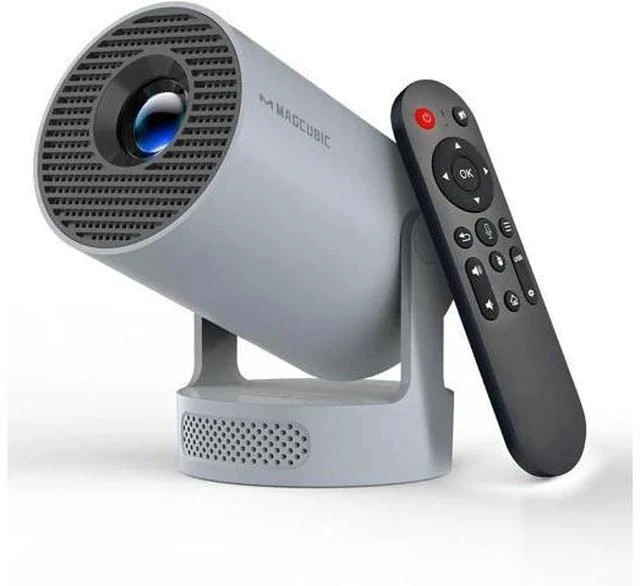 Main image of ini Projector with WiFi 6 and Bluetooth 5.4, Portable Projector 4K Support, 5W Soundbase Speaker, Auto Vertical Keystone 180°Rotatable Smart Proyector for Movie Home Outdoor Manual Focus Grey
